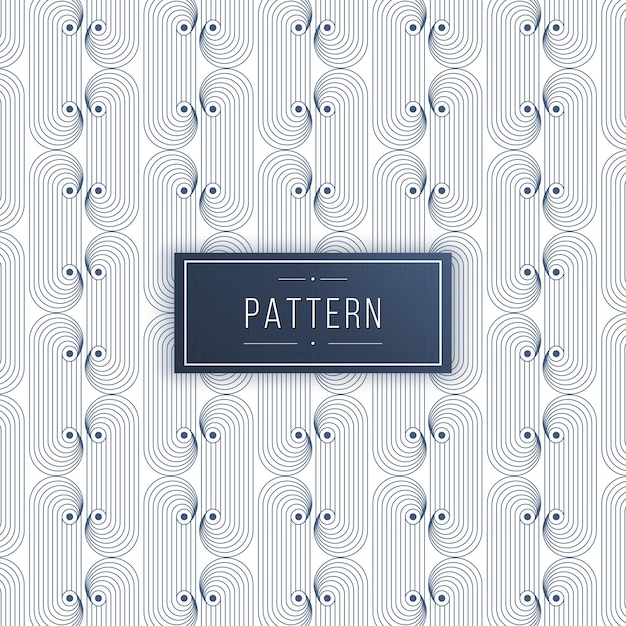 Abstract geometric curve lines seamless pattern background