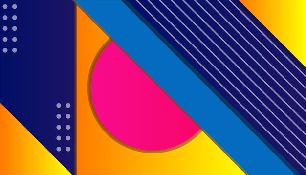 バナー チラシ パンフレットの抽象的な幾何学的なデザインの背景と他のベクター デザイン