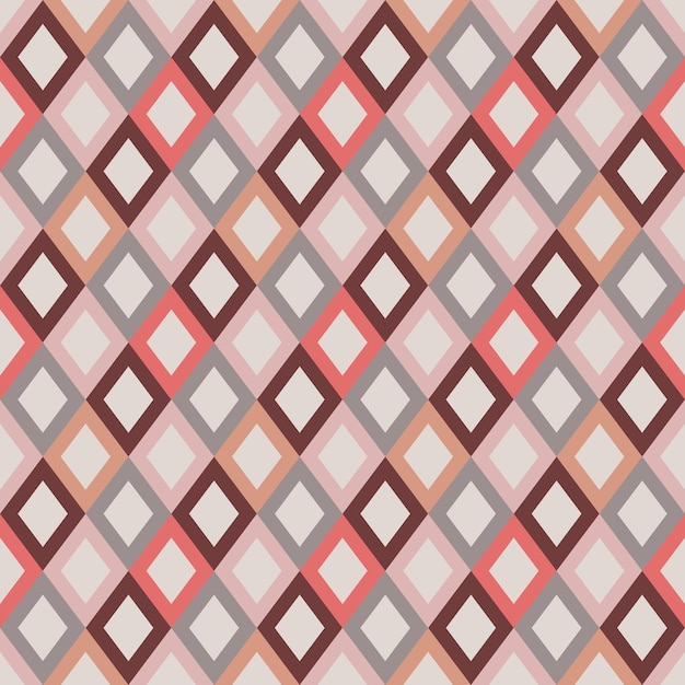 Vector abstract geometric diamond retro pattern 140