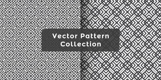 Vector abstract geometric easy seamless set creative vector symbols textures