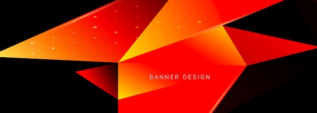 Abstract geometric elegant modern pattern colorful banner background