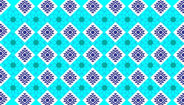 Abstract geometric ethnic textile seamless pattern background background premium vector