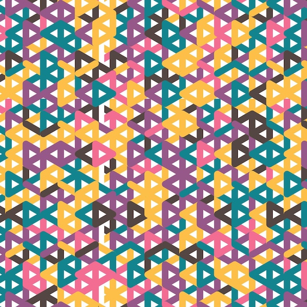 Vector an abstract geometric fashion pattern colorful seamless pattern