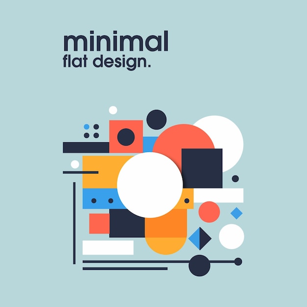 Vector abstract geometric flat design vector