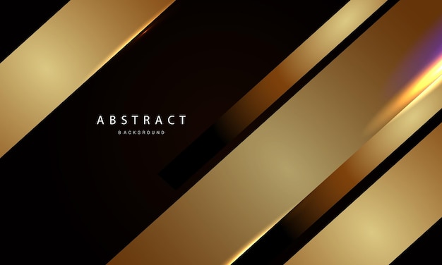 Abstract geometric gold color vector design background vector