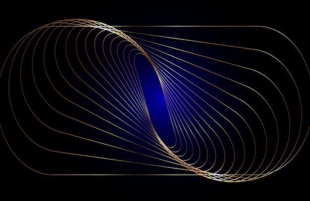 Fondo geometrico astratto di progettazione di lusso di concetto dell'oro