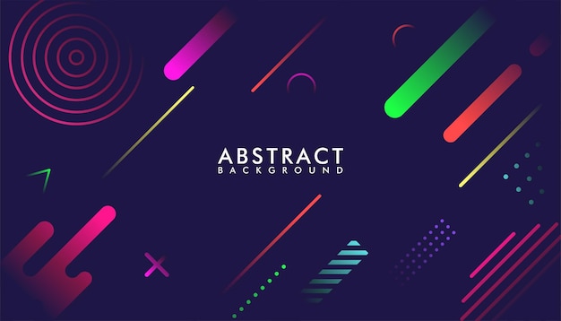 Abstract geometric gradient background with colorful