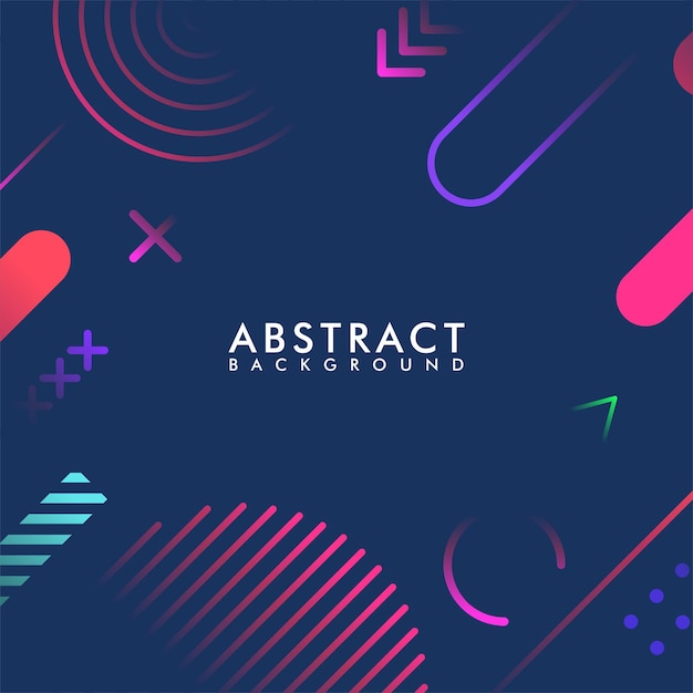 Abstract geometric gradient background with colorful