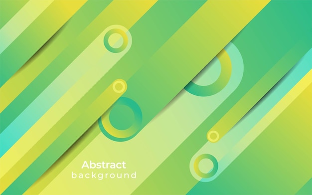 Abstract geometric green background design