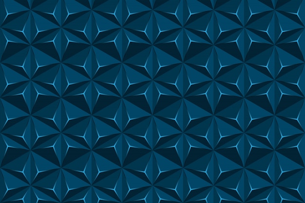 Vector abstract geometric hexagon texture, triangle blue background