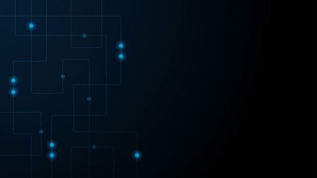 Vettore linee e punti geometrici astratti. sfondo grafico semplice tecnologia. circuito