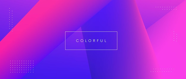 Abstract geometric modern background. Cool gradient minimal backdrop.