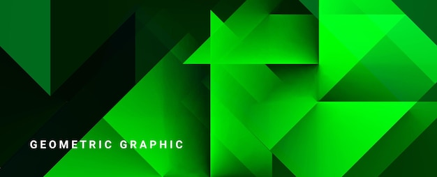 Vector abstract geometric modern stylish smooth dark banner background