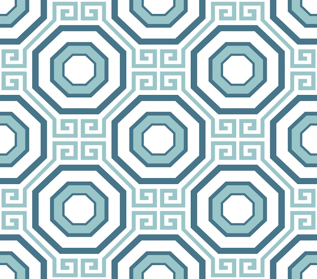 Abstract Geometric Octagon Seamless Vector Pattern Interior Luxury Style Minimal Design Perfect