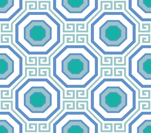 Vector abstract geometric octagon seamless vector pattern interior luxury style minimal design perfect