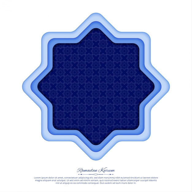 Vector abstract geometric ornament, oriental style, ramadan kareem