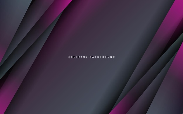 Abstract geometric overlap layer dark color background