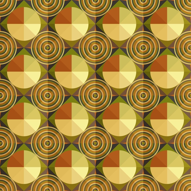 Abstract Geometric Pattern Background With Round Pattern.