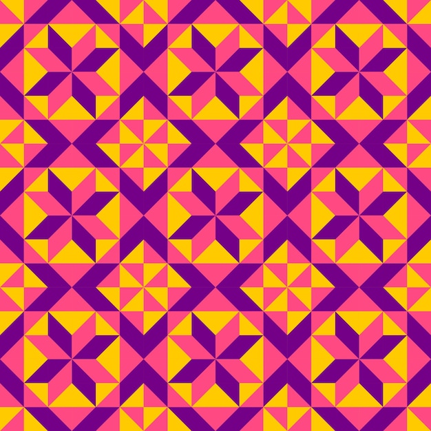 Abstract geometric pattern inspired by duvet quilting