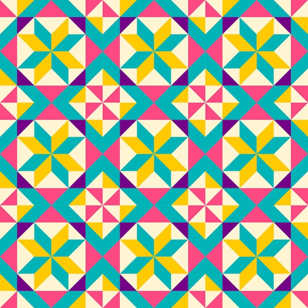 abstract geometric pattern inspired by duvet quilting