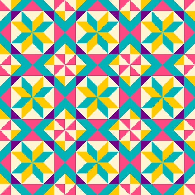 Abstract geometric pattern inspired by duvet quilting