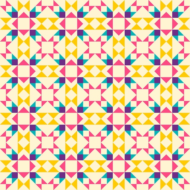 Abstract geometric pattern inspired by duvet quilting