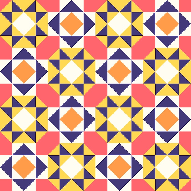 Abstract geometric pattern inspired by duvet quilting