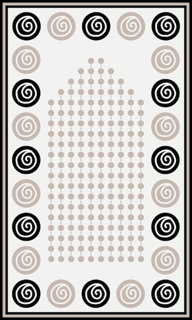 abstract geometric pattern prayer rug sj072