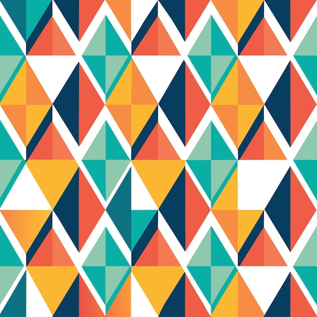 Abstract geometric pattern retro style vector illustration