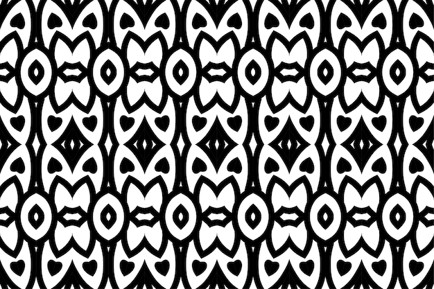 Abstract geometric pattern. Seamless vector background. Black and white ornament.