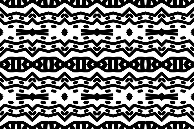 Abstract geometric pattern. Seamless vector background. Black and white ornament.