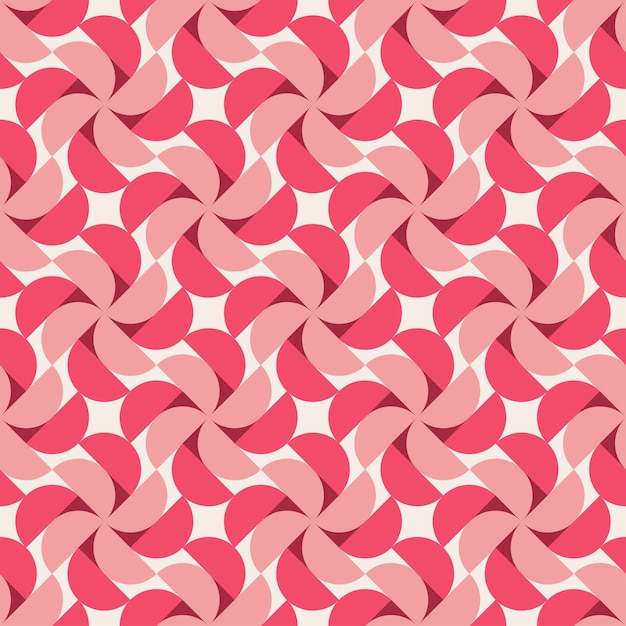 Абстрактный геометрический рисунок формы турбины плитки красного цвета бесшовные иллюстрации шаблон для фонового плаката баннер