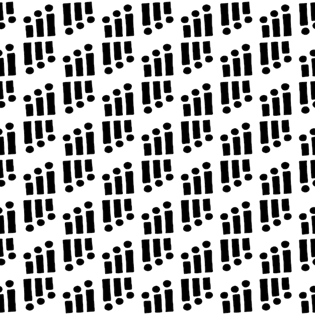 Abstract geometric pattern in a vector Black and white pattern