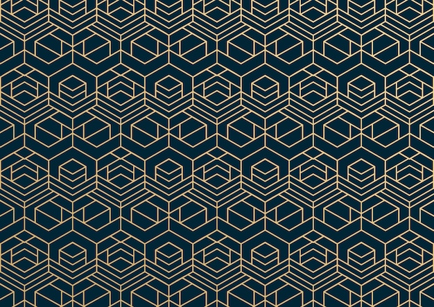 六角形の抽象的な幾何学模様