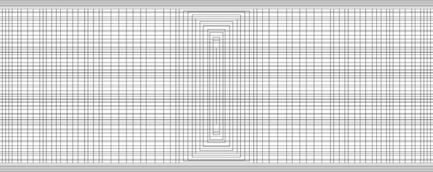 Vettore motivo geometrico astratto con cella di quadrati di forma isolata in prospettiva