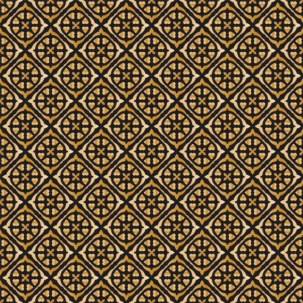 Абстрактный геометрический узор с линиями, ромбами Бесшовный фон. Темно-синяя и золотая текстура.
