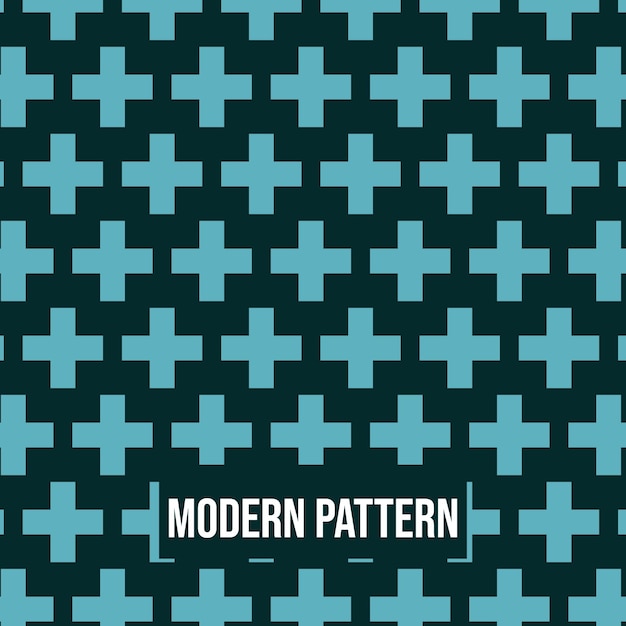 Abstract geometric pattern with Plus pattern seamless vector background. Blue and Navy texture