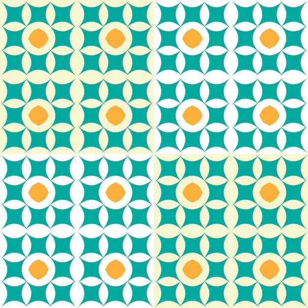 Abstract geometric pattern with simple shapes and figures