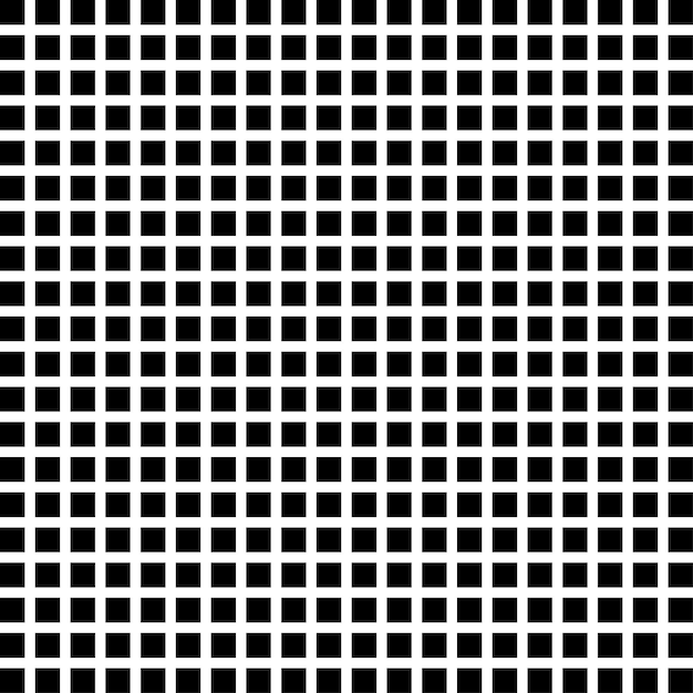 小さな正方形の抽象的な幾何学模様。黒と白のカラーベクトル