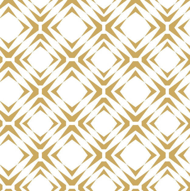 abstract geometric pattern with squares crosses stripes lines seamless vector background white and gold ornament modern reticulated graphic design