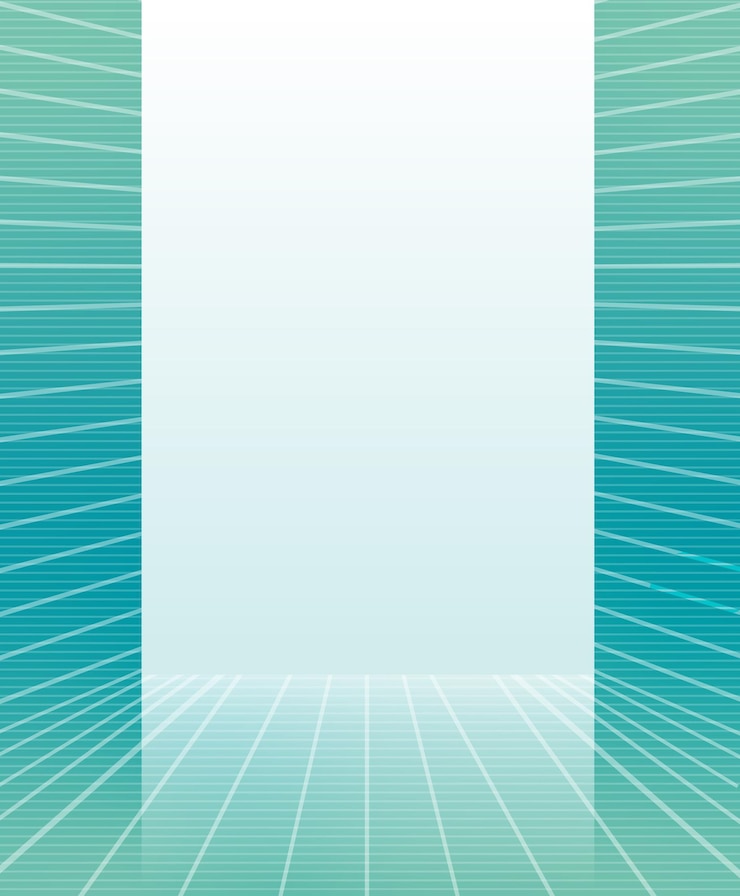 Vector abstract geometric perspective corridor