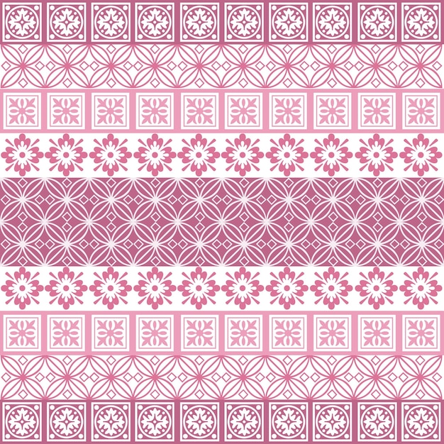 Abstract Geometric Pink Pattern Design