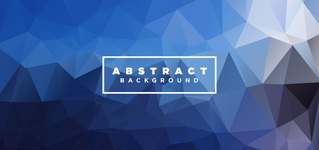 Abstract geometric polygonal background low poly abstract banner design