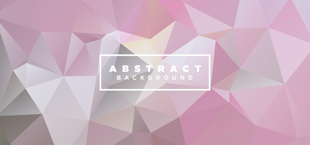 Vector abstract geometric polygonal background low poly abstract banner design