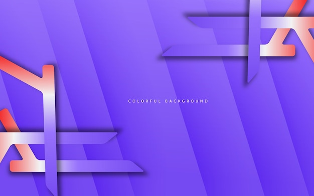 Abstract geometric purple background vector