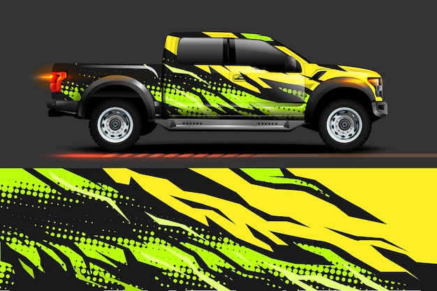 Abstract geometric Racing background for vinyl wrap and decal