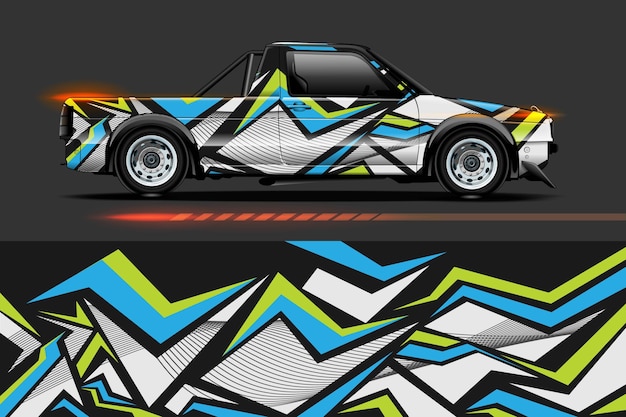 Abstract geometric Racing background for vinyl wrap and decal