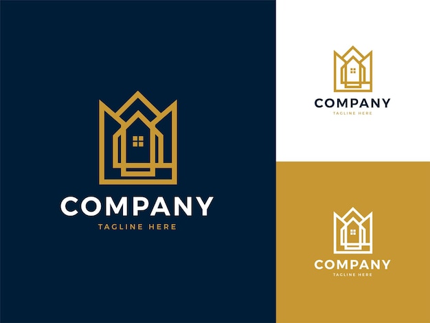 Шаблон логотипа абстрактные геометрические недвижимости