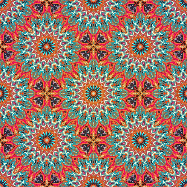 Abstract geometric retro seamless pattern