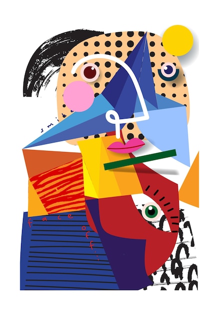 abstract geometric rough shapes and tectures hand drawn vector illustration background aesthetic